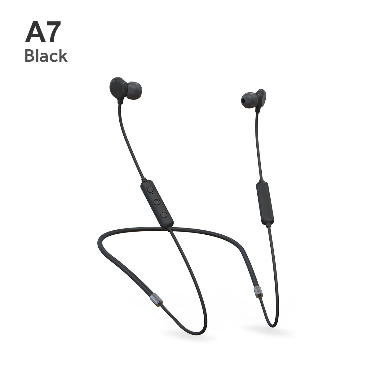 ROCK Update Zircon Nano стерео беспроводные Bluetooth 5,0 наушники шейный браслет керамический водонепроницаемый, для занятий спортом, для пробежки гарнитура с микрофоном - Цвет: Черный