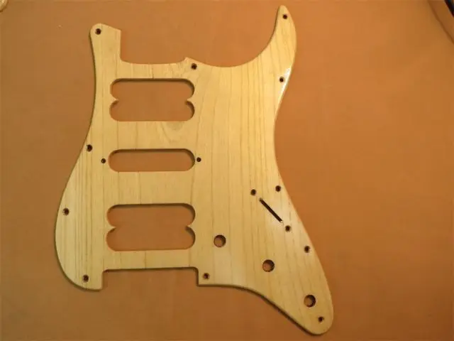 

1 шт. Ailanthus wood STRAT Гитара HSH Pickguard #3676
