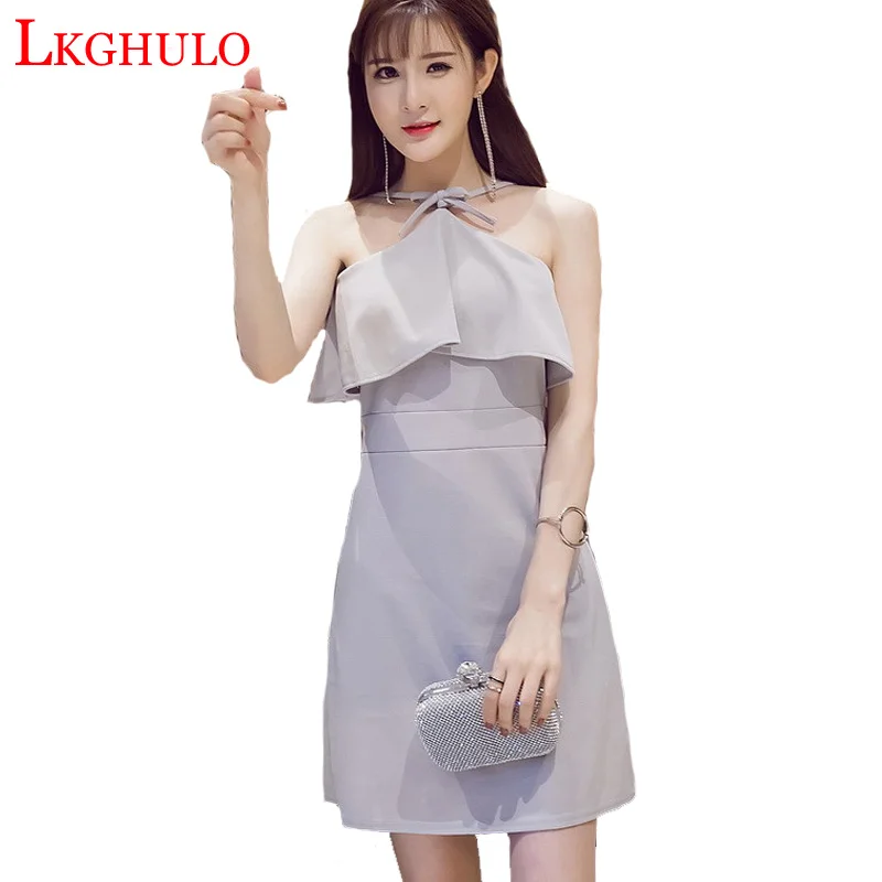 Летнее платье на бретелях с открытыми плечами и рюшами женское сексуальное