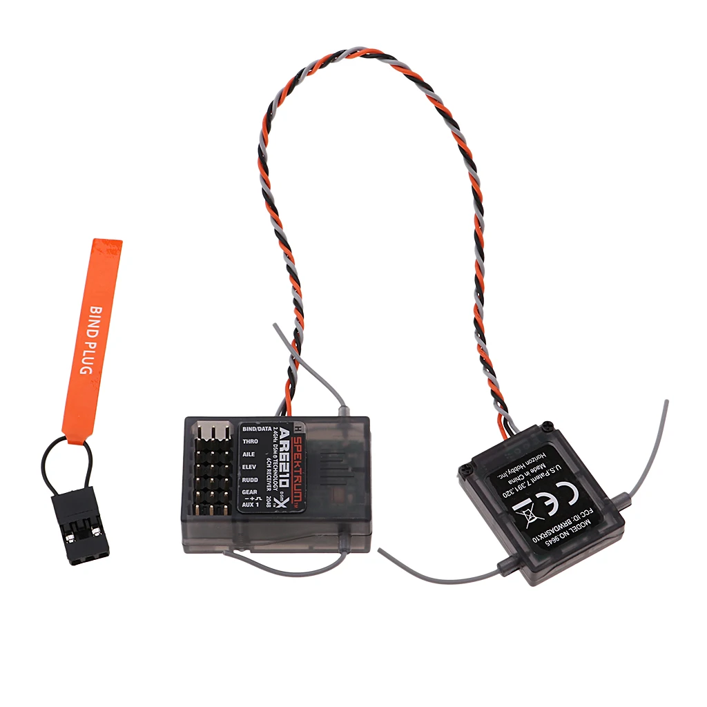 2,4 ГГц AR6210 6-канальный приемник DSM2 спектра Совместимость DX6I DX9 DX18