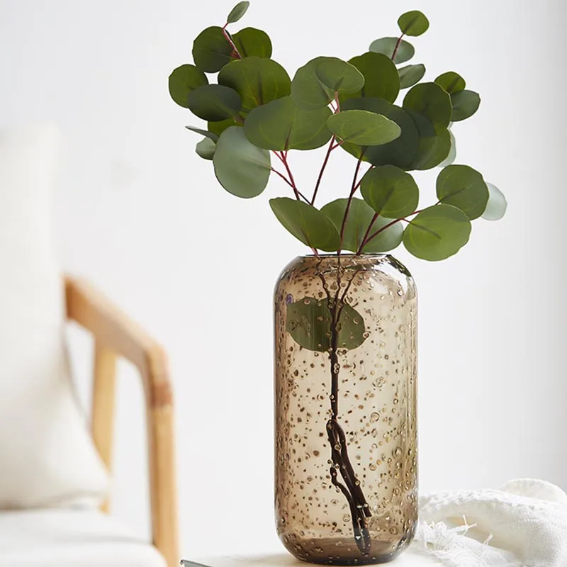 Light luxury glass vase ornaments Nordic creative dried flowers bottles modern minimalist transparent | Дом и сад