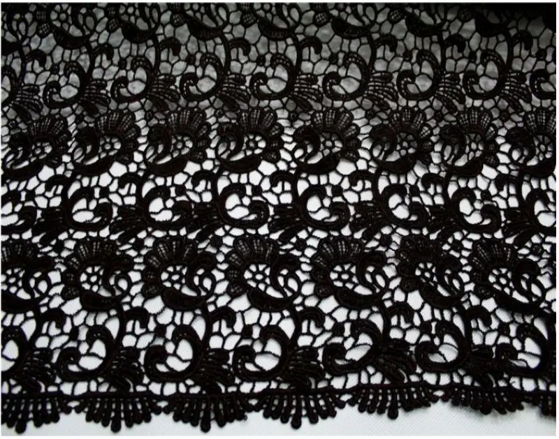 

2 colors 5y/lot Water soluble Lace fabric trimming high quality Garment accessories DIY handcrafts fashion home decoration L0157