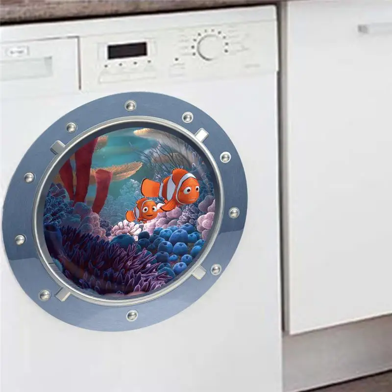 Настенные наклейки Find Nemo clowfish 3d на стены окна|room decoration|decor diywall sticker |