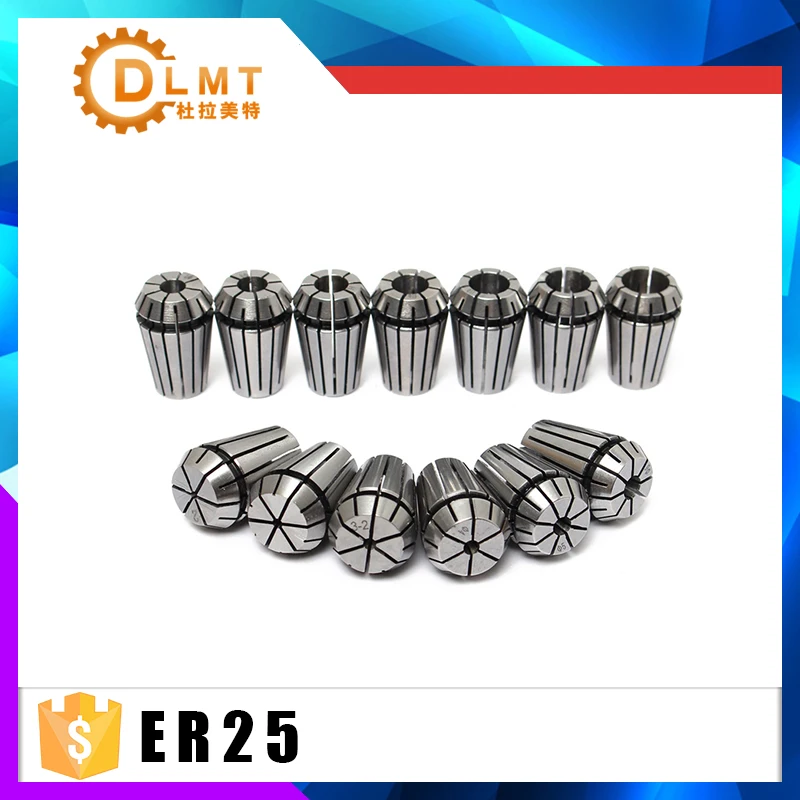 1 шт. ER25 16 мм 1/4 6 35 1/8 3 175 1/2 пружинная Цанга набор высокоточных цанг для