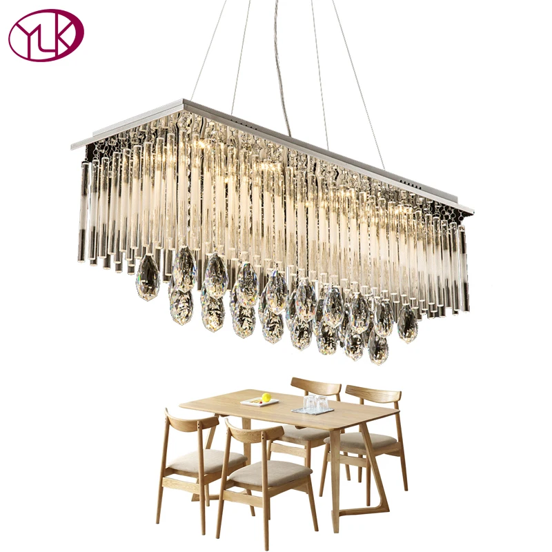 Фото Youlaike Modern Crystal Chandelier For Dining Room Rectangle Kitchen Island Suspension Lighting Fixtures Home Decoration Lamp Youlaike Modern Crystal Chandelier For Dining Room Rectangle Kitchen Island Suspension Lighting Fixtures Home Decoration Lamp