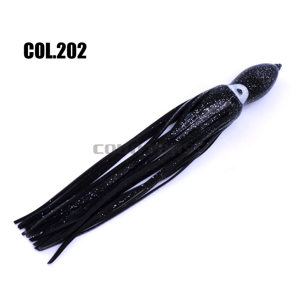 28cm 202 28 см Троллинг кальмаров юбки, мягкие приманки на осьминогов, Hoochie рыболовные приманки, Marlin Wahoo тунец хвост, снасти ремесло, аксессуары - Цвет: 28cm 202