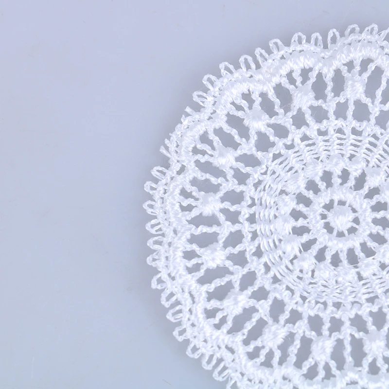 Новая 1:12 миниатюрная мебель украшение белый вязаный стол столовые приборы для