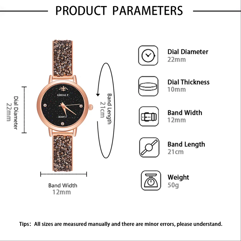 Роскошные золотые модные женские часы с Луной кварцевые со стразами и ремешком