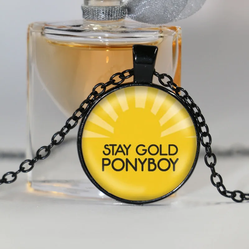 Ожерелье с подвеской жди Gold Ponyboy | Украшения и аксессуары