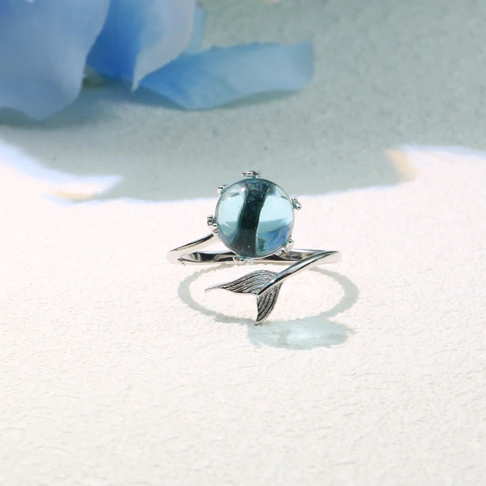 Русалки Spume любимой Регулировка размера кольцо из медного сплава Материал