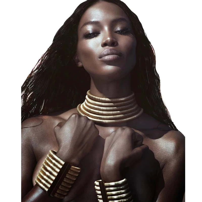 Женское Ожерелье-чокер Vodeshanliwen роскошное многослойное ожерелье-чокер в стиле Ким