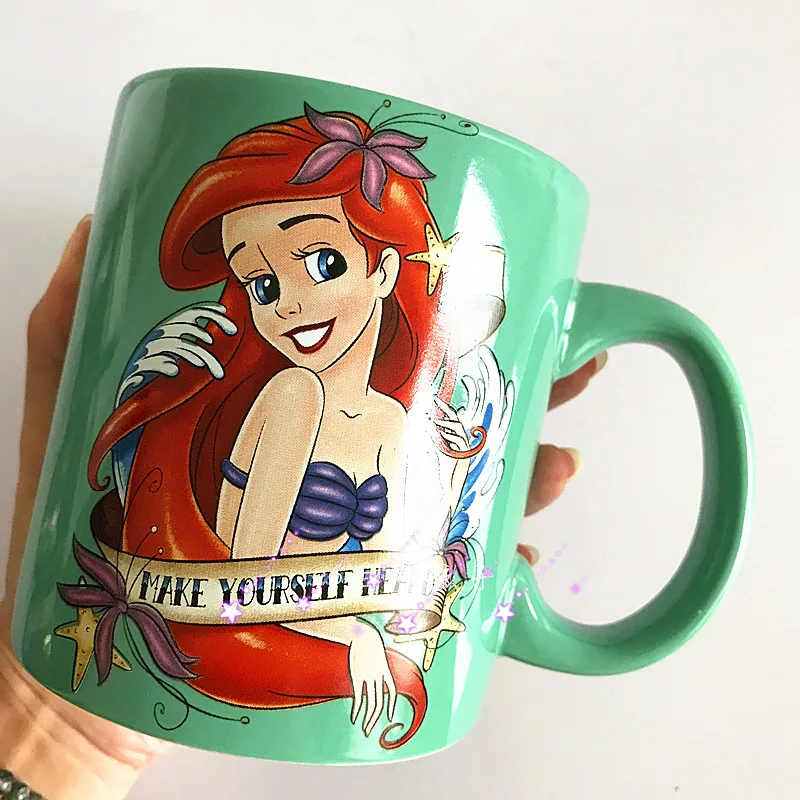 Мультфильм Русалочка Ариэль принцесса фарфор керамика чай кофе кружка чашка