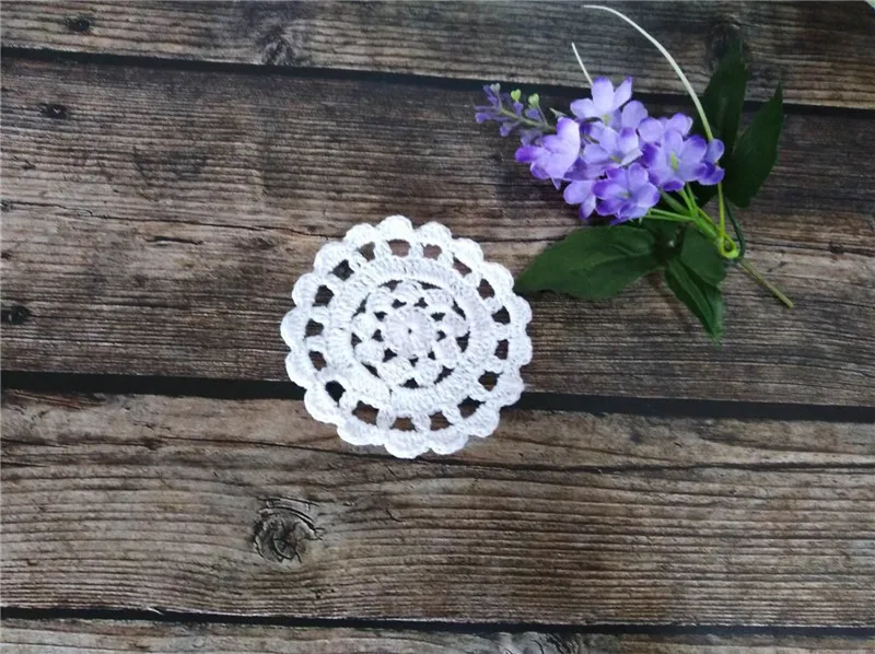 Круглая винтажная хлопковая Рождественская салфетка под приборы 10 см столовые