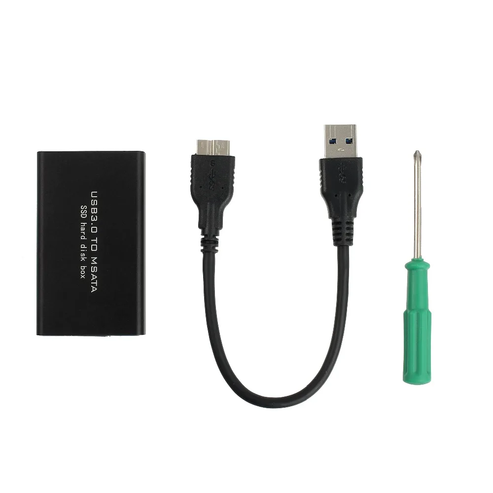 Портативный MSATA к USB 3 0 Корпус для жесткого диска SSD адаптер кабель чехол