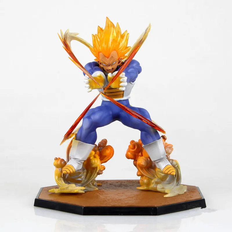Экшн фигурка аниме Драконий жемчуг Z Super Saiyan BANDAI Vegeta ZERO Battle Коллекционная модель