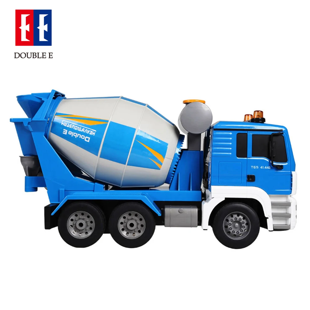 Двойной E 1:20 Масштаб RC грузовик бетономешалка с огнями и звуком строительство
