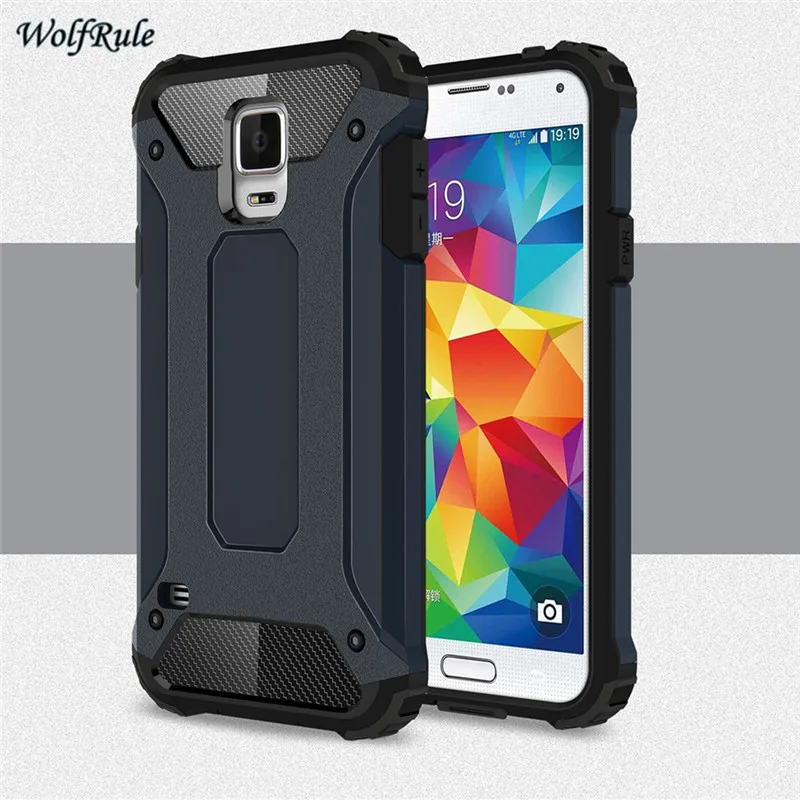 Чехол для телефона Samsung Galaxy S5 мягкий силиконовый + пластиковый чехол Funda I9600 &lt|for