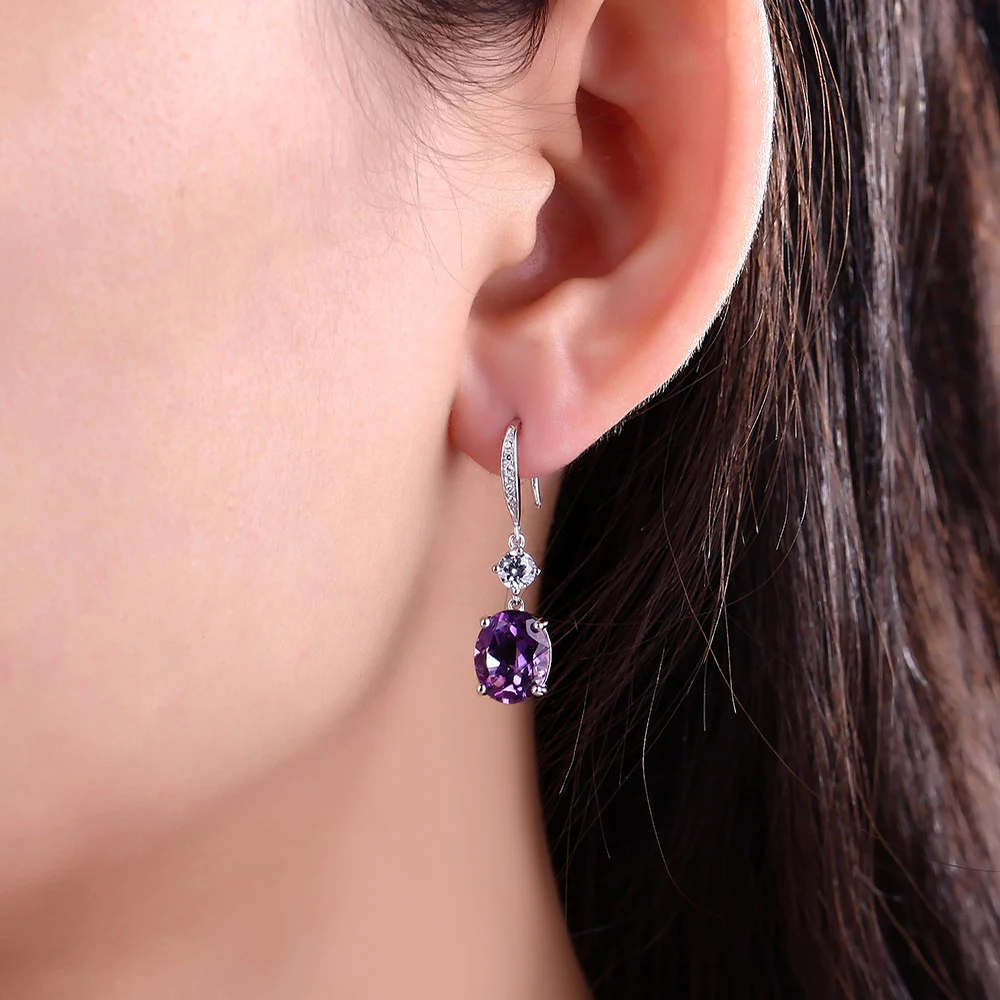 DOUBLE-R 4.95ct натуральный аметист драгоценный камень серебро 925 ювелирные изделия