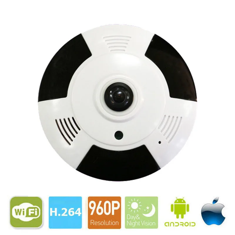 1080P IP Cam VR камера 360 градусов панорамная Wifi мини 960P рыбий глаз беспроводная Wi-Fi слот