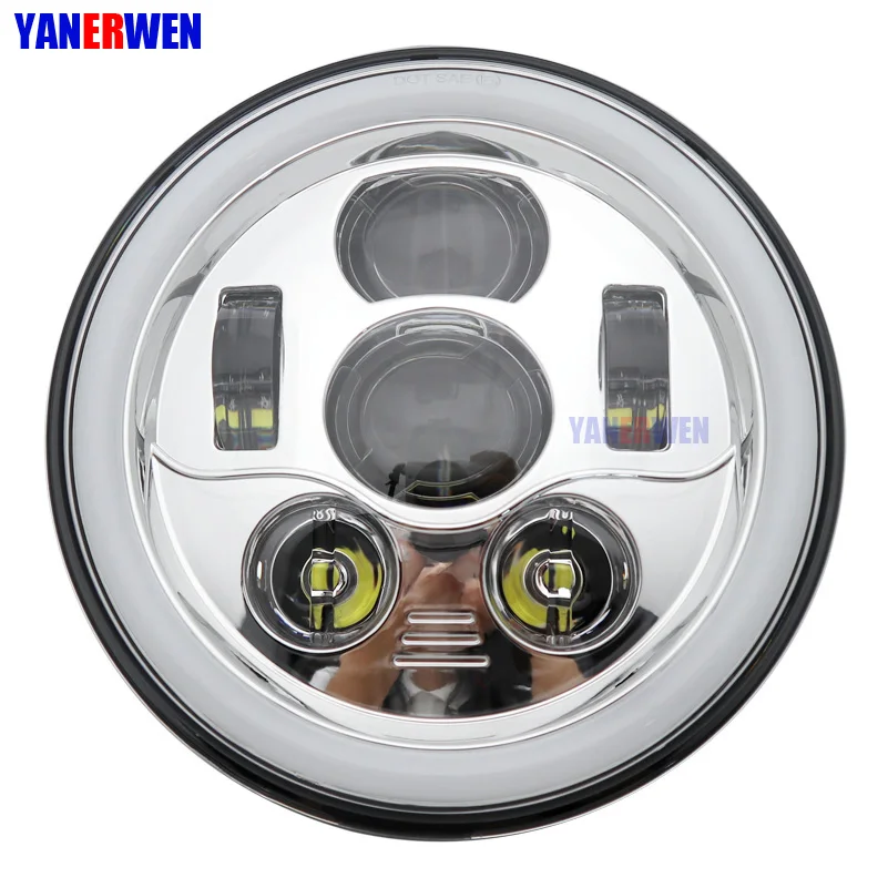 1 пара автомобиля светодиодный 7 дюймов круглый фар Conversion Kit для VW Beetle