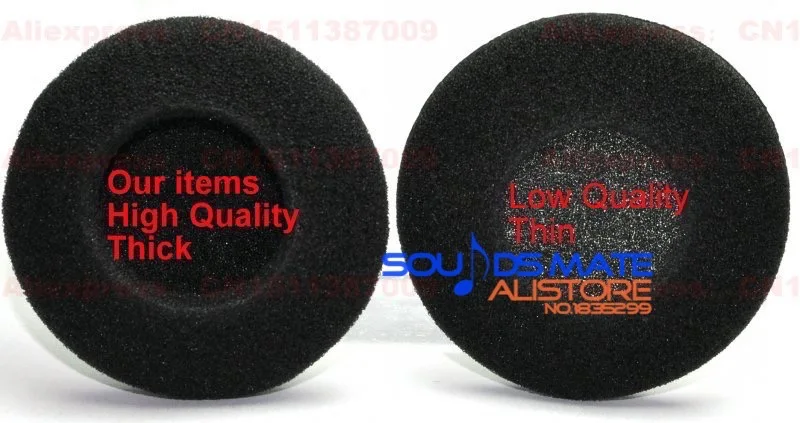 5 пар пенопластовых амбушюров сменные наволочки для наушников SENNHEISER PX100 PMX100 PX200 PMX