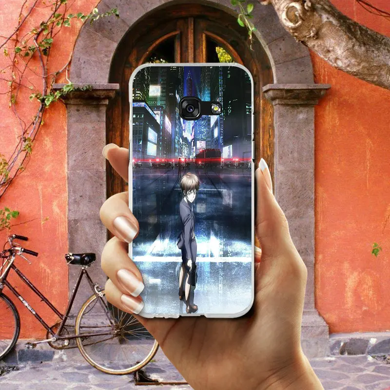 Чехлы для телефонов аниме Psycho Pass Прозрачный Силиконовый ТПУ Samsung Galaxy S2 S3 S4 S5 Mini S6 S7