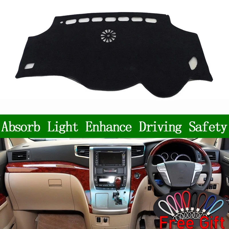 Для Toyota ALPHARD 2011 2012 крышка приборной панели с правым рулем автомобильные наклейки