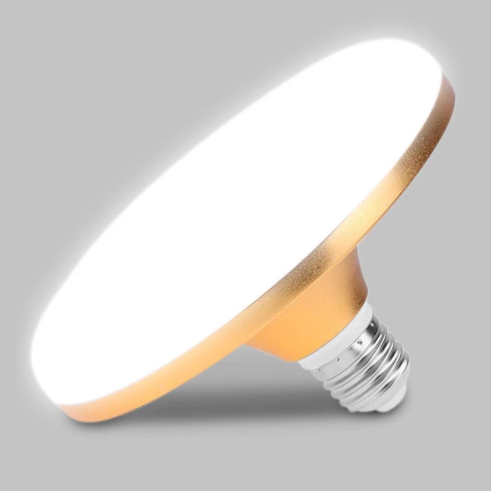 Энергосберегающая светодиодная лампа DONWEI E27 15 Вт 18 36 50 SMD 2835 плоская мощная 220 в НЛО
