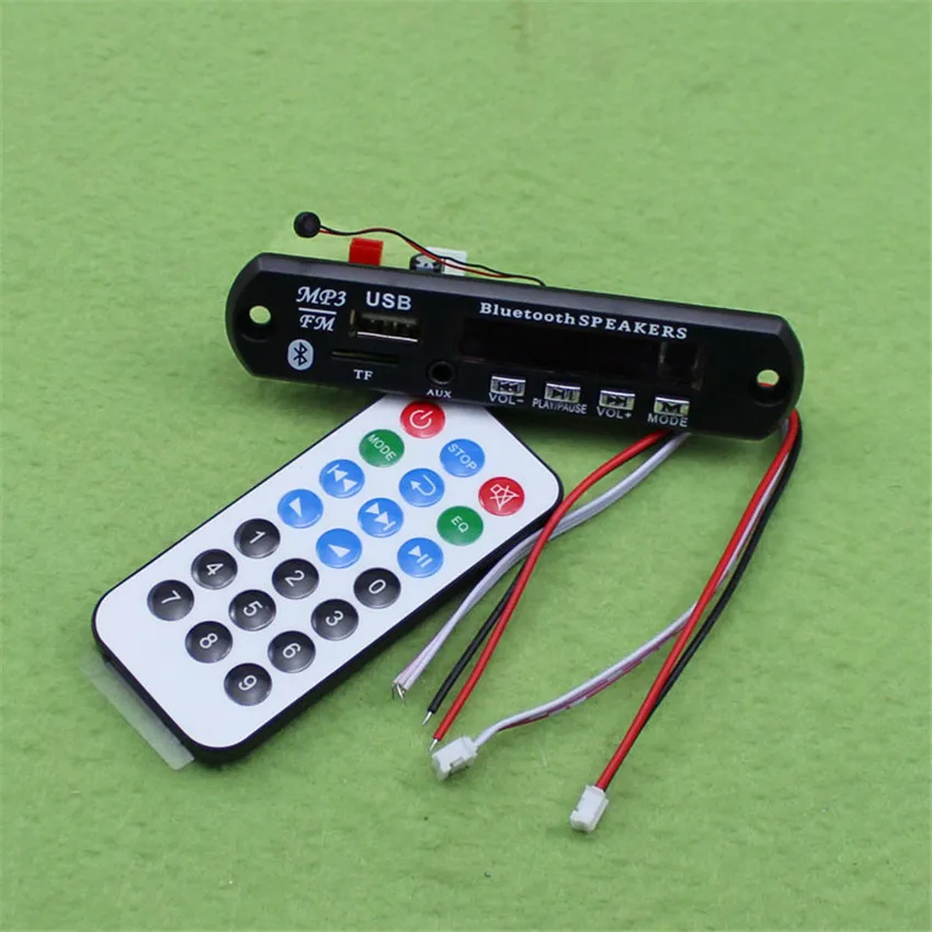 CNIKESIN diy Car 12V 3.5 AUX Bluetooth phone MP3 decoder board module lossless call | Электронные компоненты и