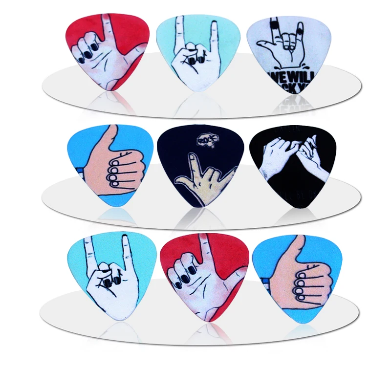

Zonael 10pcs 0.71mm High Quality Two Side Picks DIY Bass Guitar Accessries Acoustic Guitar Pick Mediator Parts 1s1-13