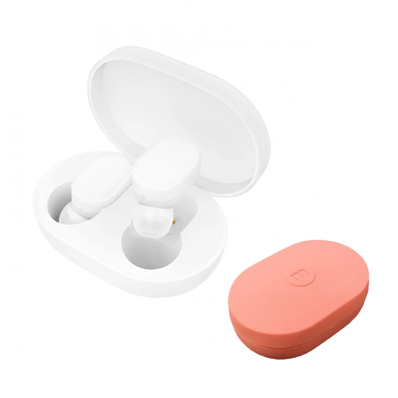 Add Pink Case Оригинальные bluetooth-наушники Xiao mi AirDots Youth Edition mi True беспроводные наушники Bluetooth 5,0 TWS Air Dots гарнитура - Цвет: Add Pink Case