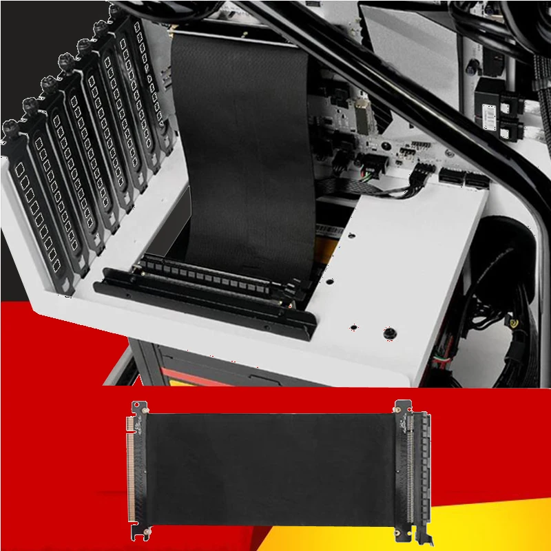 H1111Z 24 см высокоскоростной ПК видеокарты PCI Express соединительный кабель Riser Card PCI-E 16X гибкий кабель удлинитель порт адаптер