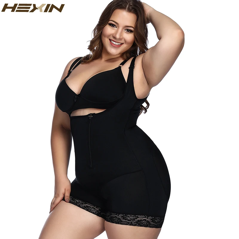 HEXIN размера плюс 6XL Корректирующее белье для похудения на талии кружевное нижнее