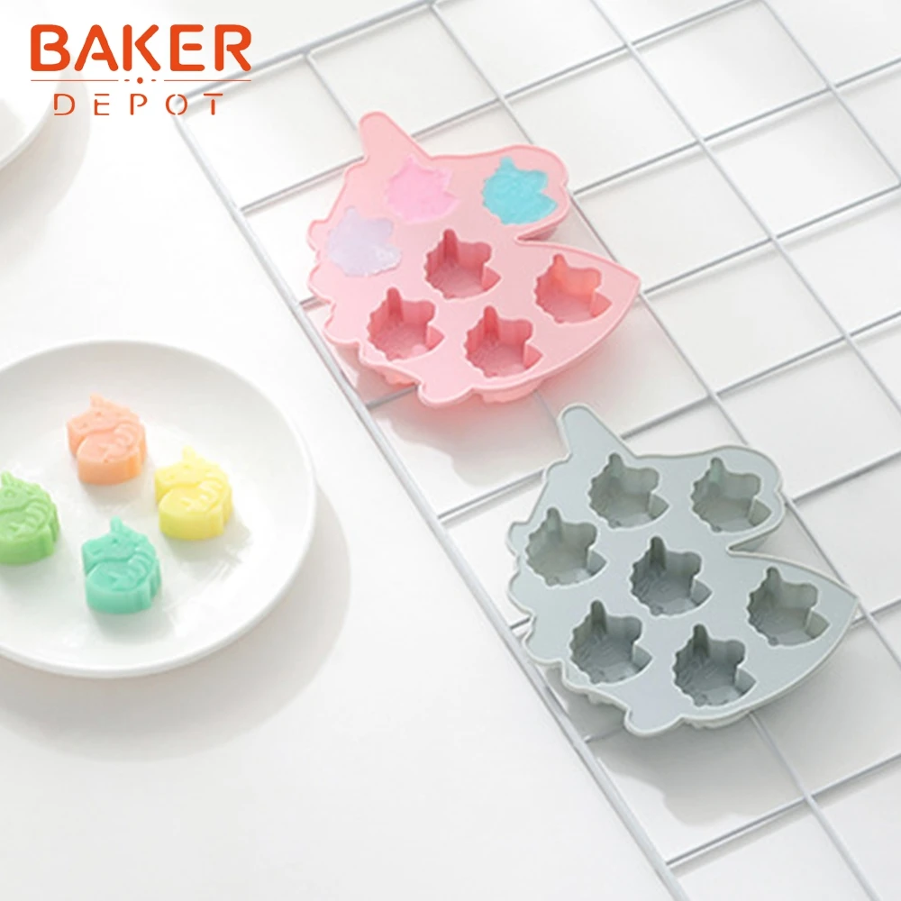 BAKER DEPOT силиконовая форма для пирожных, шоколада, единорога, хлеба, печенья, кондитерских изделий, форма для выпечки желе, конфет, мыла льда, поднос, сделай сам, украшение торта
