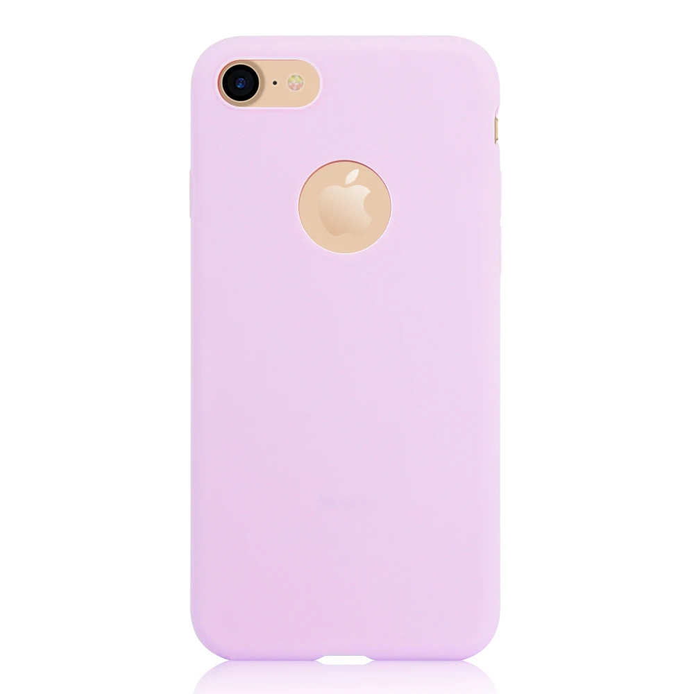 8 шт./лот, однотонный матовый чехол для iPhone 6S 7 8+ 5S, мягкий силиконовый чехол карамельного цвета для iPhone 11 XR XS Max, гелевая накладка на заднюю панель