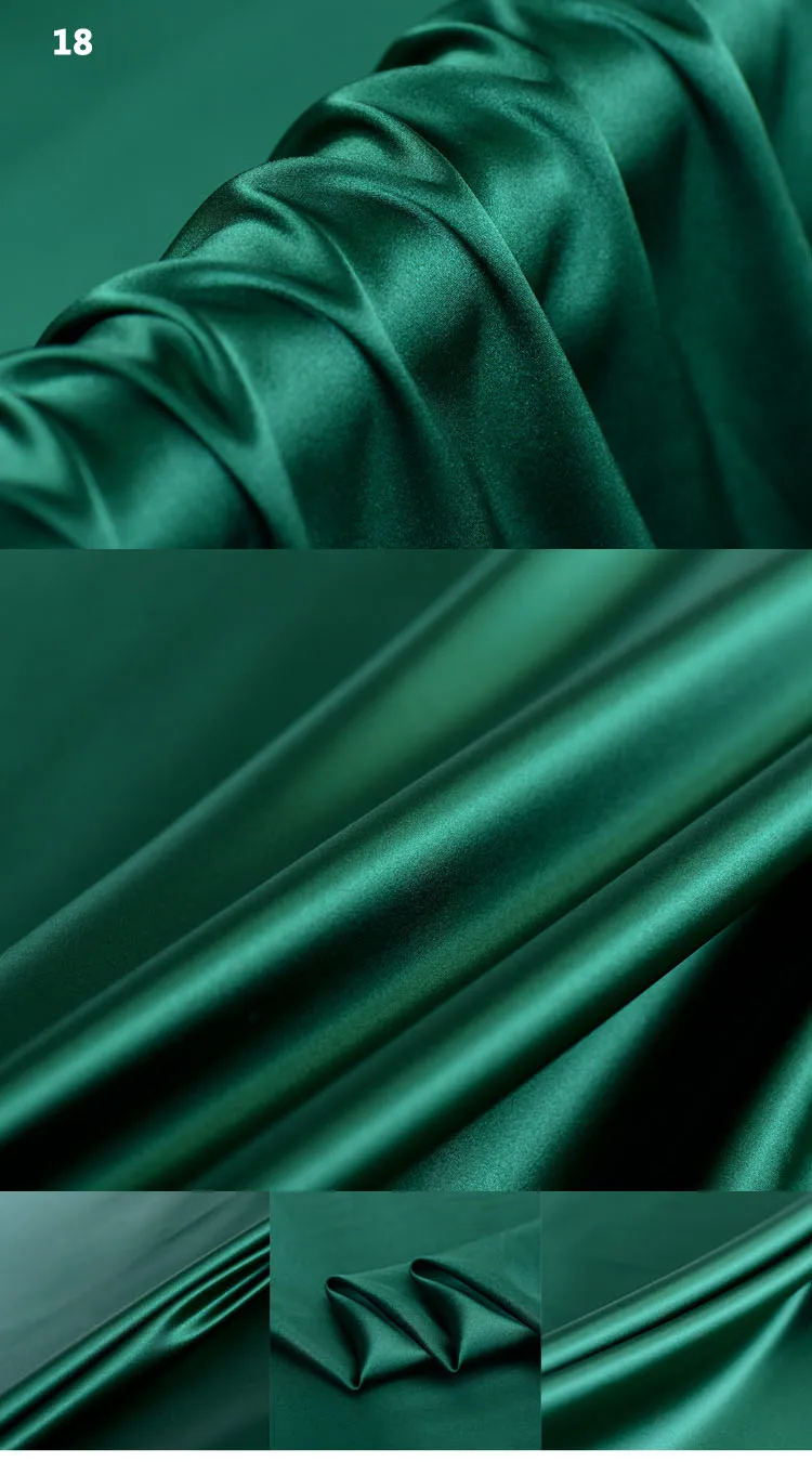 19M/M 24COLORS digital painting stretch satin silk fabric for dress tissu au metre telas por metros tecido tela shabby chic DIY