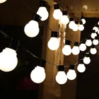 5 см большой шар светодиодный струнный свет сказочная гирлянда открытый светодиодный Рождественский светодиодный светсветильник льник 110 В 220 в Свадебная Гирлянда Декор D