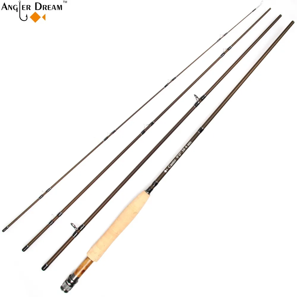 3/4 5/6 7/8WT Fly стержень 8'" /9FT графит IM 8/30 T углеродного волокна матовый коричневый Удочка на станке Алюминий катушкодержатель