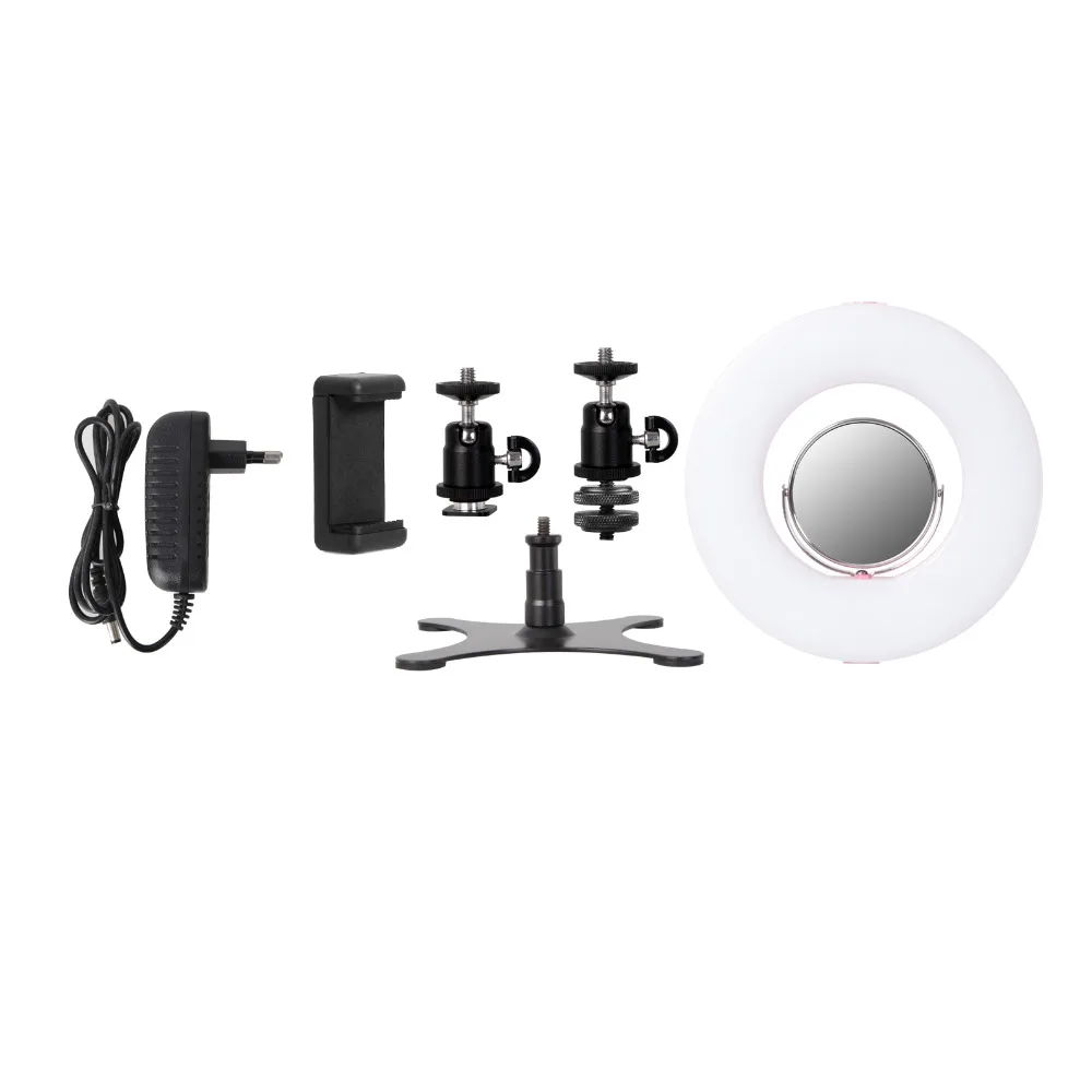 Настольный кольцевой светильник 8 дюймов с регулируемой яркостью 5500K