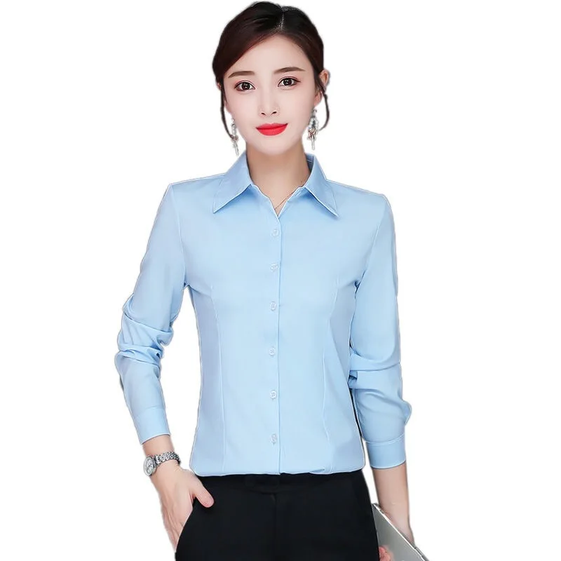 Женская шифоновая блузка Vangull розовая или белая с длинным рукавом и бантом