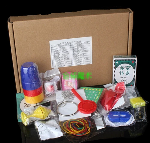 Набор волшебных трюков 20 видов волшебная игра с DVD Обучение Профессиональные