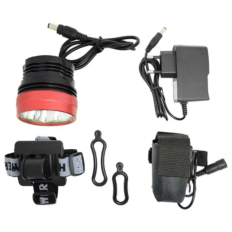 WasaFire 12000lm 8* XML T6 светодиодный светильник для велосипеда 3 режима 8,4 в 18650 Батарейный блок зарядное устройство велосипедный передний светильник налобный фонарь велосипедный головной светильник