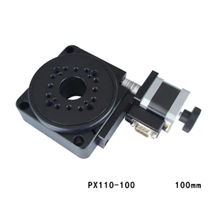 Электрическая вращающаяся машина, оптическая вращающаяся платформа, моторизованная вращающаяся Стадия 100 мм, подшипниковая шкала PX110-100 Y