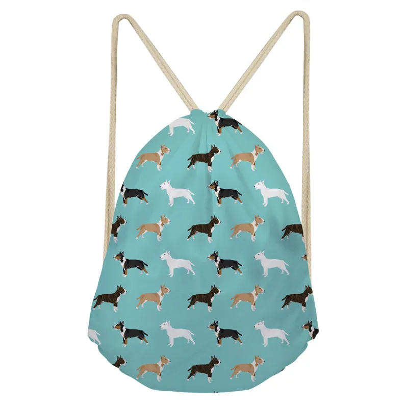 Z3555Z3 FORUDESIGNS Bull Terrier классический модный рюкзак для девочек с принтом животных Женская дорожная сумка Mochila мужские сумки на шнурке - Цвет: Z3555Z3