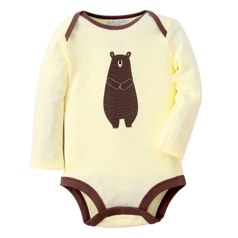 

Baby Boy Girl Clothes Newborn Jumpsuits Long Sleeve Cute Bear Spring Infantil Rompers Cotton Birthday Party Body Overall Clothes