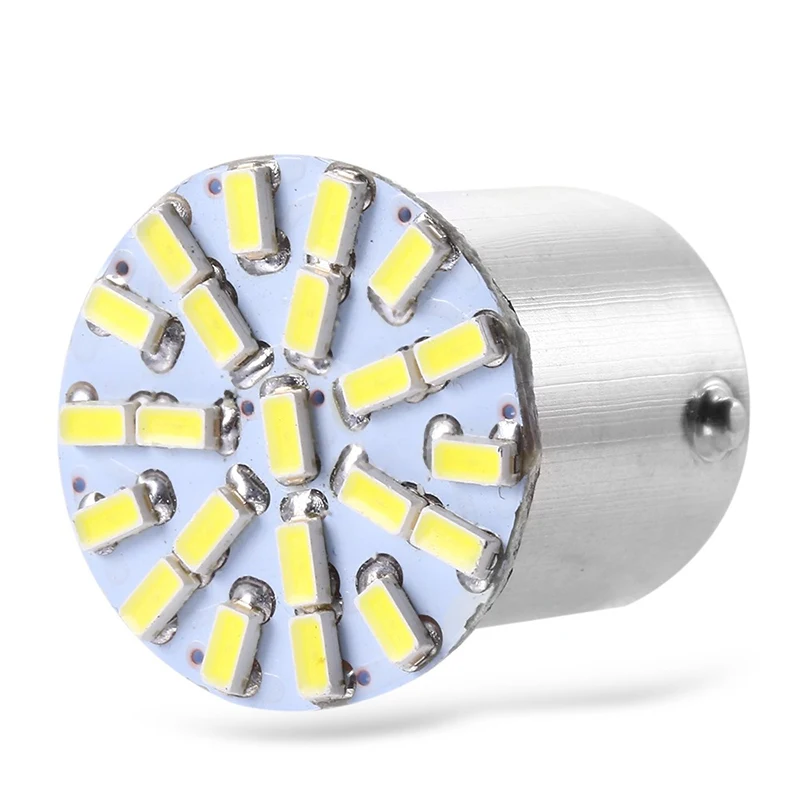 Светодиодный фонарь P21W 22 SMD 1156 1 шт. 3014 BA15S для автомобиля ДХО задний боковый