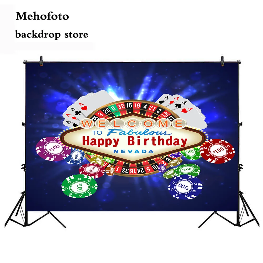 Mehofoto Las Vegas фон для дня рождения фотографии счастливые принадлежности