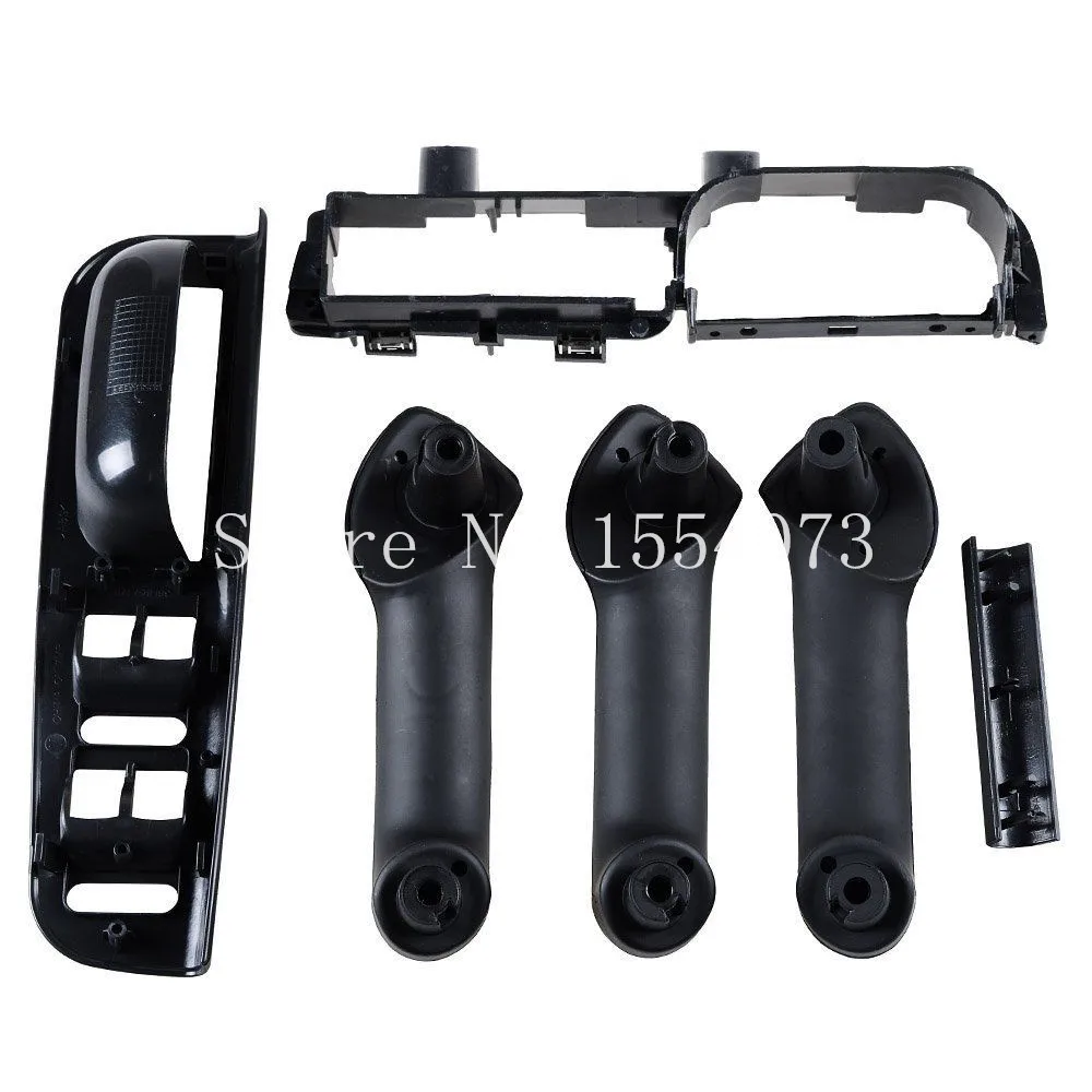 Набор из 6 черных крышек для межкомнатных дверей и ручек VW bora Jetta Golf MK4 внутренний