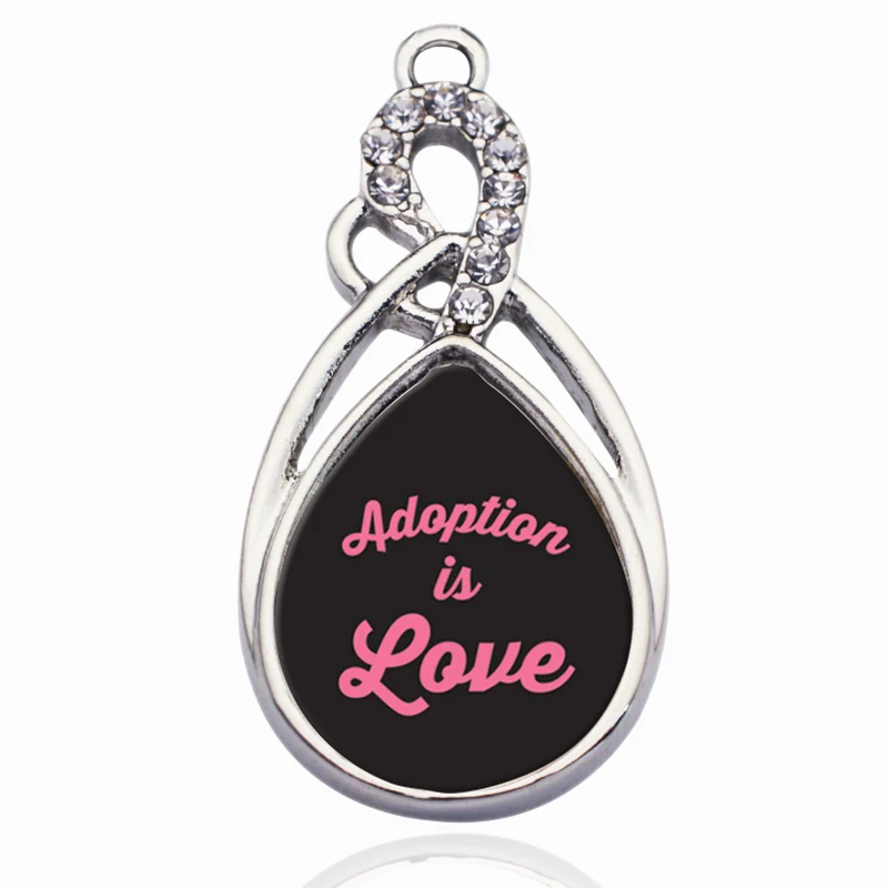 Очаровательное ожерелье и браслет сделай сам с надписью ADOPTION IS LOVE CIRCLE | Украшения