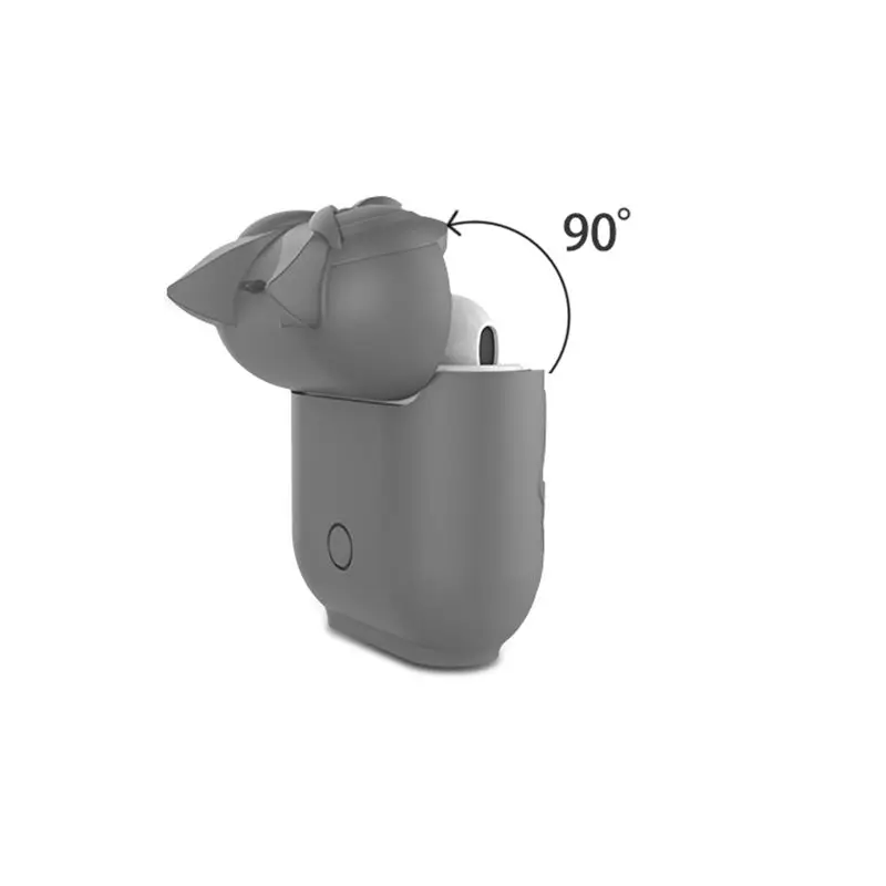 Силиконовый противоударный чехол для наушников в форме совы Apple AirPods|Сумки